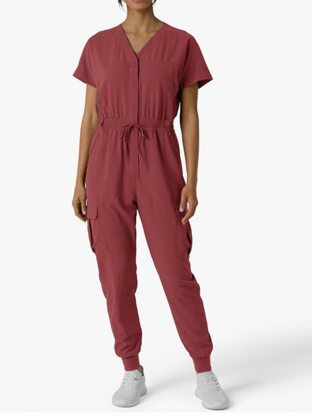 WonderWink Renew Jogger Ruby Scrub Jumpsuit Wink
